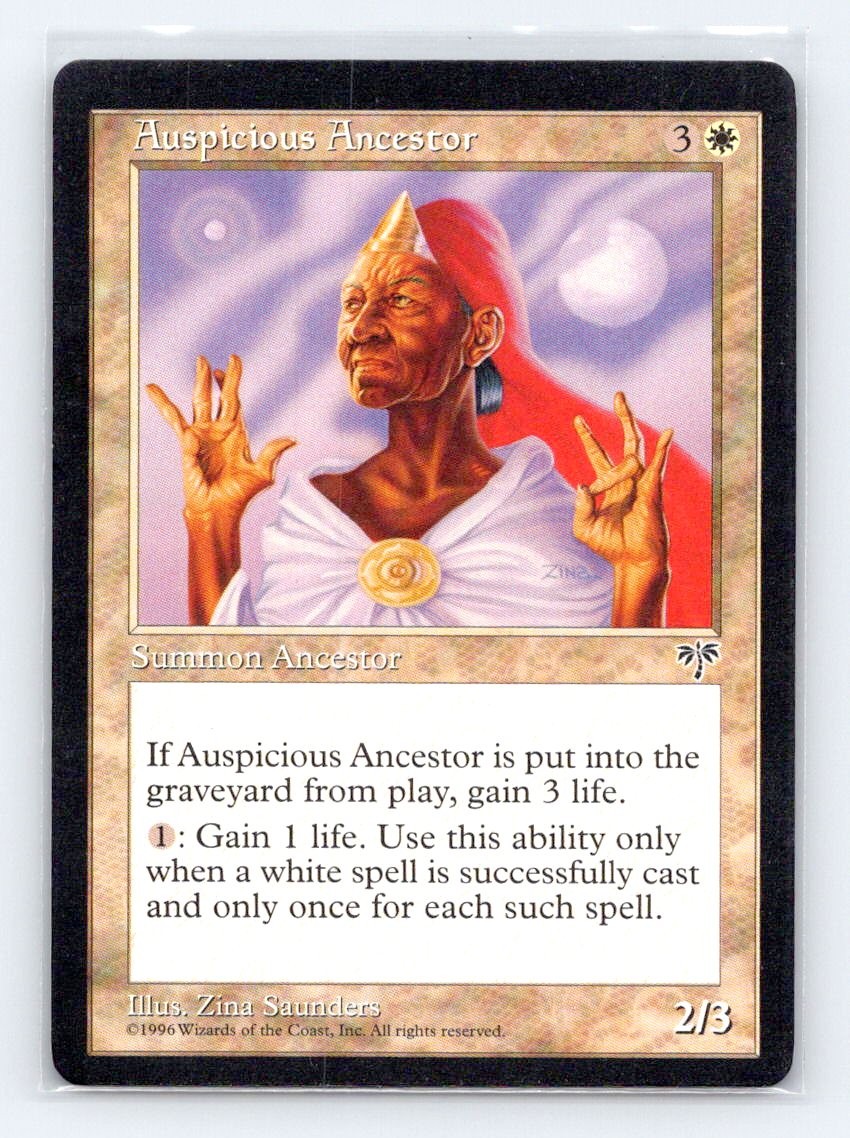Auspicious Ancestor Rare Mirage Magic: The Gathering Near Mint