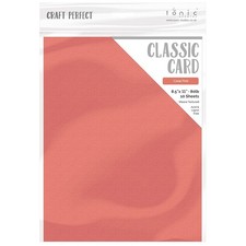 Craft Perfect Weave Textured Classic Card 8.5"X11" 10/Pkg-Coral Pink