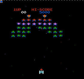 Galaxian Namco pre-owned Nintendo Famicom NES Tested