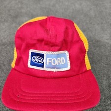 Vintage Ford Trucker Snapback Hat Small Medium READ Mesh USA Rare Collectable