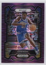 2024-25 Panini Prizm Draft Picks Purple Pulsar Prizm 23/55 Adem Bona #60 8d2