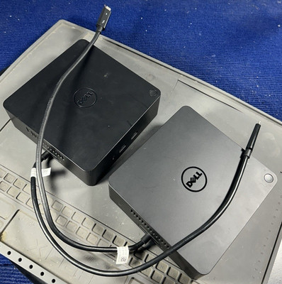 x2 Dell TB16 K16A001 Thunderbolt Laptop Docking Station USB Type-C 3.0 - As-Is