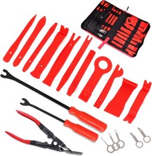 19Pcs Trim Removal Tool Kit, Auto Clip Pliers Fastener Remover Set,Plastic Pry T