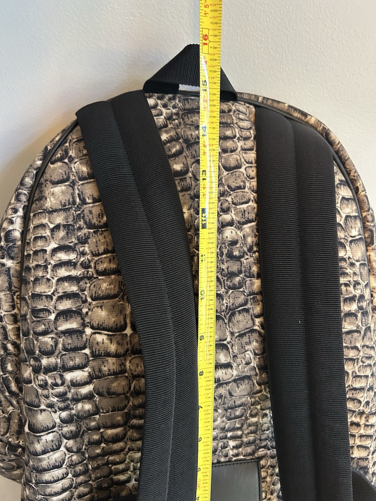 Saint Laurent Paris Backpack Python Pattern Rare … - image 15