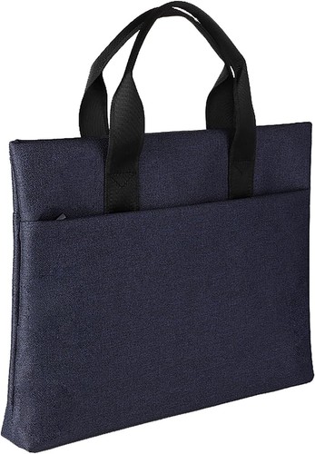 Waterproof Oxford Handle Document Bag Handbag Briefcase for Files Blue