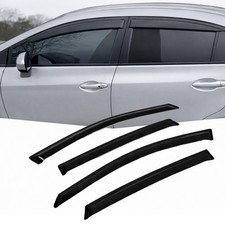 For 2009-2013 Kia Forte Tape-on Visor Smoke Rain Guard Sun Shade 4pcs Set