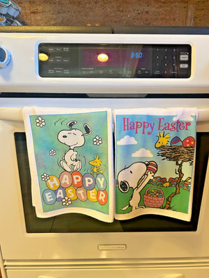 Snoopy Easter Kitchen Towel New Handmade 2026 You Pick Peanuts