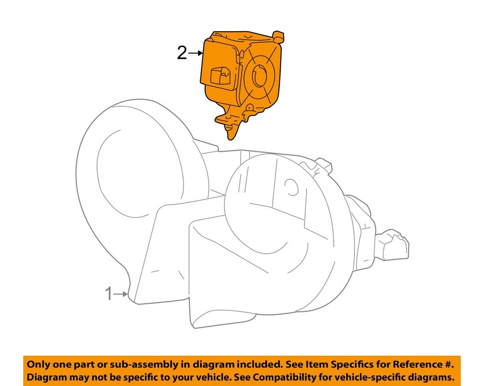 Lincoln 00-06 LS-Alarm Bocina XW4Z13832BA Ford Nuevo Antiguo Stock OEM Foto 3 de 4