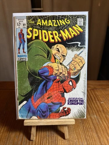 Amazing Spider-Man #69 G/VG Marvel Kingpin Appearance John Romita Cover Feb 1969
