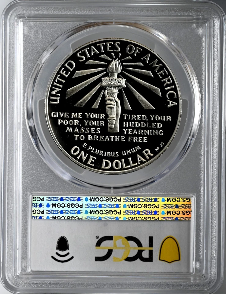1986-S $1 OLYMPIC PROOF SILVER DOLLAR COMMEMORATIVE PCGS PR70 DCAM #49031878 - Image 4 of 4