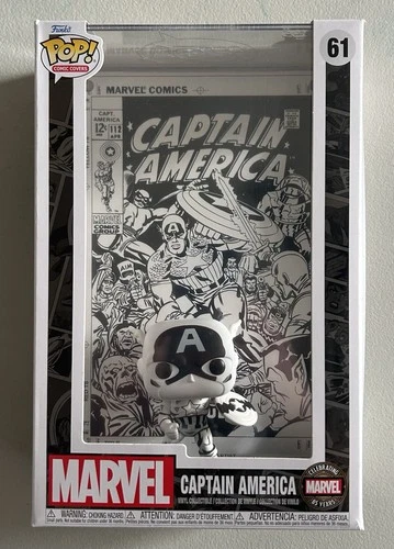 Funko Pop! Vinyl: Captain America Comic Cover Marvel Collectible Figure