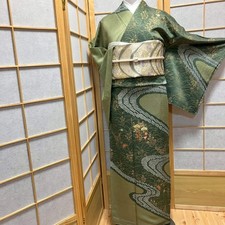 6770 Japanese Kimono Vintage Womens Silk Fabric Robe Kimono only sold Shibori