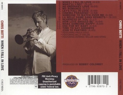 CHRIS BOTTI - WHEN I FALL IN LOVE NEW CD