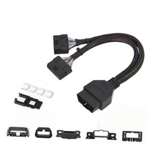 Harness kit OBD Y Splitter Cable for Ford Chrysler GM OBD2 Port,1 Male to 2