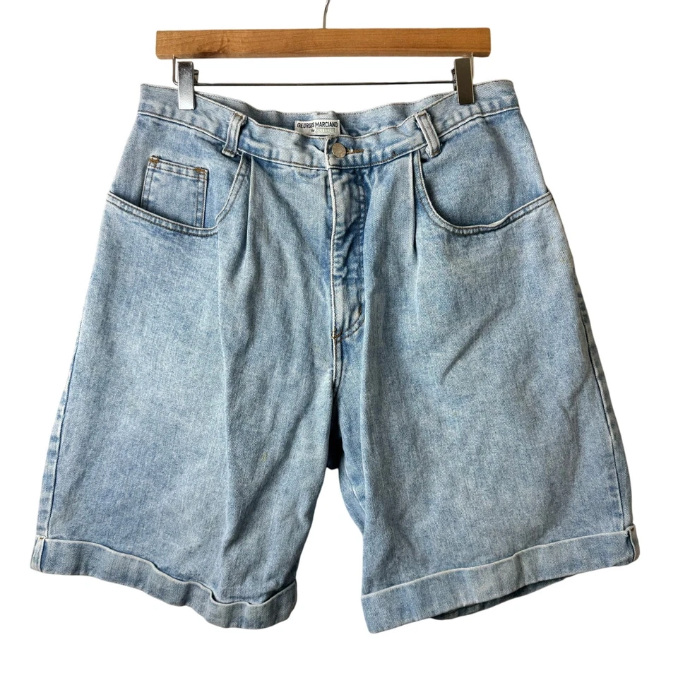 Vintage 80s Guess Jean Shorts Men’s Size 36 Jorts Denim Retro Throwback Cotton - Image 3 of 4