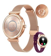 Orologio Smartwatch Donna, Orologi Smart Watch Telefono, 1,27 Touchscreen, Oro