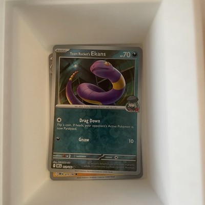 Team Rocket's Ekans Destined Rivals Reverse Holo 112/182 MINT Pokemon TCG 2025
