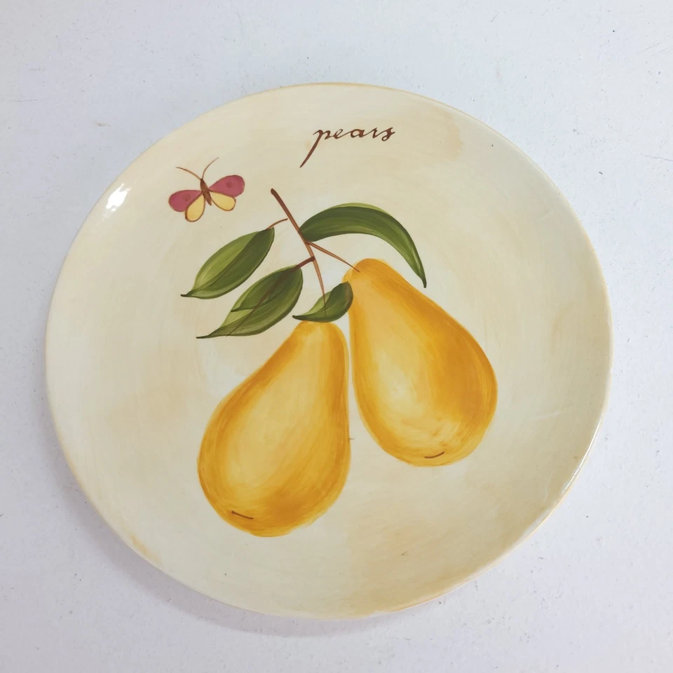 Platos de ensalada Pier 1 Provenza esmaltada loza pera manzana naranja frambuesa Foto 2 de 4