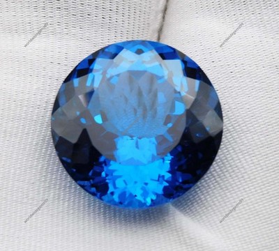 26,25 ct natürlicher türkisfarbener Saphir hervorragender Schliff unbeheizt z...