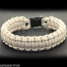 Beige Paracord Bracelet Emergency Survival Rope Shelter 9 Feet 7 Strand 550 LB