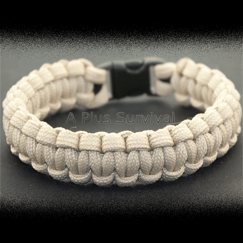 Pulsera Paracord Beige Emergencia Supervivencia Cuerda Refugio 9 Pies 7 Hilos 550 LB - Imagen 1 de 2