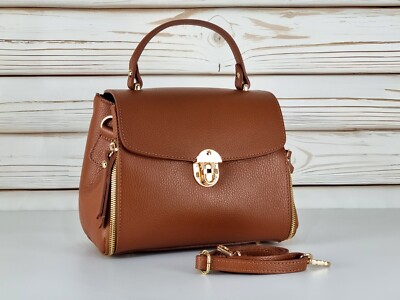 Stylish and Elegant Leather Bag, Premium Italian Bag, Handbag, Minimalist Bag