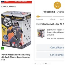 2021 Panini Mosaic NFL Football FANATICS EXCLUSIVE Blaster Box CONFIRMED PRESALE
