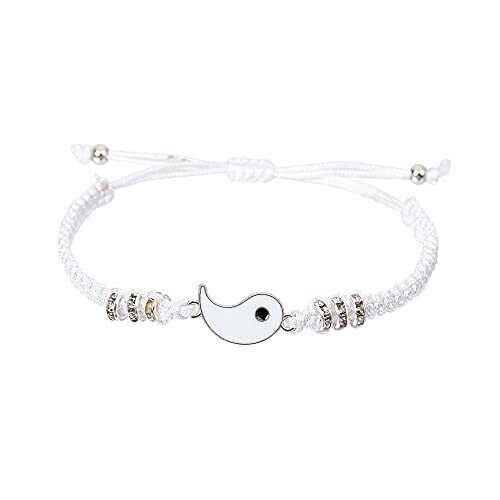 Yin Yang passendes Armband Freundschaft Paare BFF Schmuck Geschenk - Bild 3 von 4