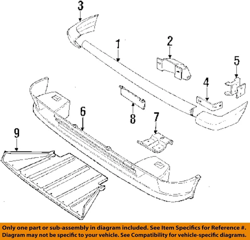 1987 1988 Range Rover OEM Front Bumper With Lights - Изображение 3 из 4