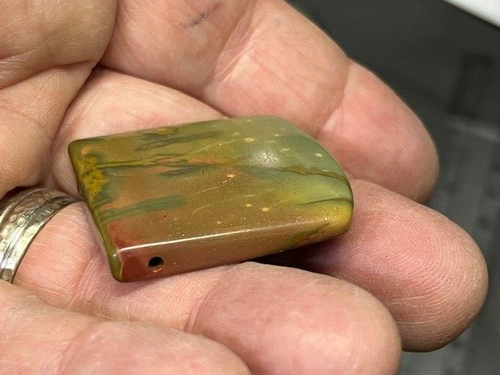 GORGEOUS LOT of 3, CHERRY CREEK JASPER CABACHON BEAD ,READY TO STRAND - Picture 13 of 24