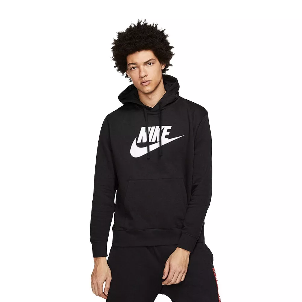 Nike modern overhead hooded top black shop