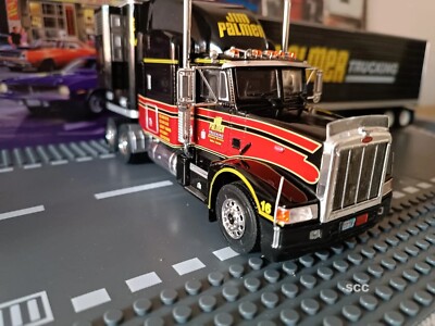 CAMION AMERICAIN N°76 Peterbilt 377 A/E Semi-Remorque Fourgon 1999 Altaya 1/43 EUR 55,00