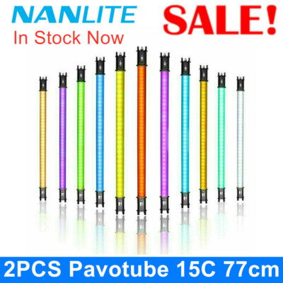 2PCS Nanlite Pavotube 15C 77cm RGBWW handheld Led video Light 2700K-6500K APP