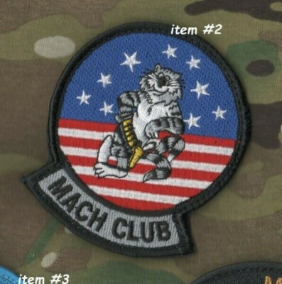 USN F-14 Tomcat Version Kämpfer 1970-2020 50-YEAR   Mach Verein   Velkrö