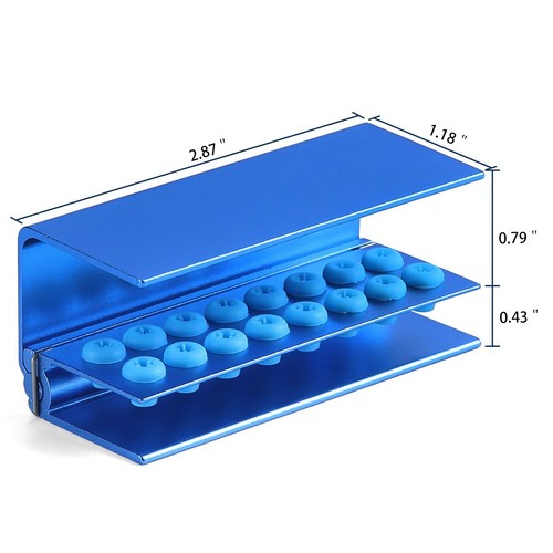 Dental FG RA CA Bur Holder Sterilizer Block Disinfection Box 8/10/16/30Holes - Picture 39 of 47