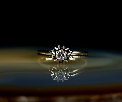 Ring Gold 585 Brillant 14 k Weißgold 18,3 mm - Eisprinzessin  zauberhaft