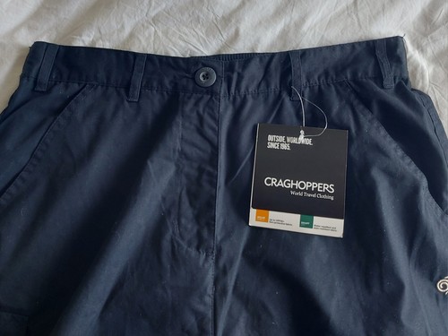 Craghoppers Basecamp Convertible Womens Trousers Navy Size UK 14 Long L33 BNWT - Picture 4 of 13