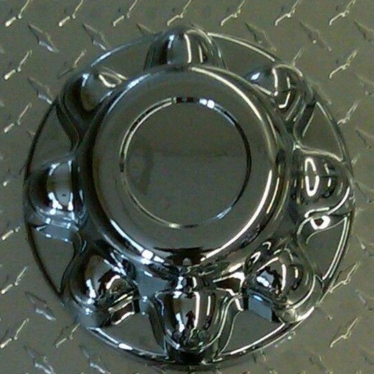 (1) CHROME Trailer Wheel Hub Cap Covers 8K SHARP!! 16" 7/8" 8H rims