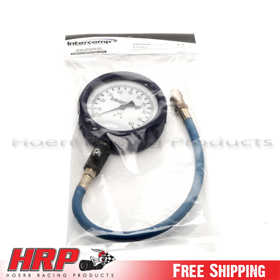 Manómetro Intercomp 360078 Ultra Deluxe para neumáticos (neumáticos) 4" Fac 0-100 PSI Foto 3 de 3