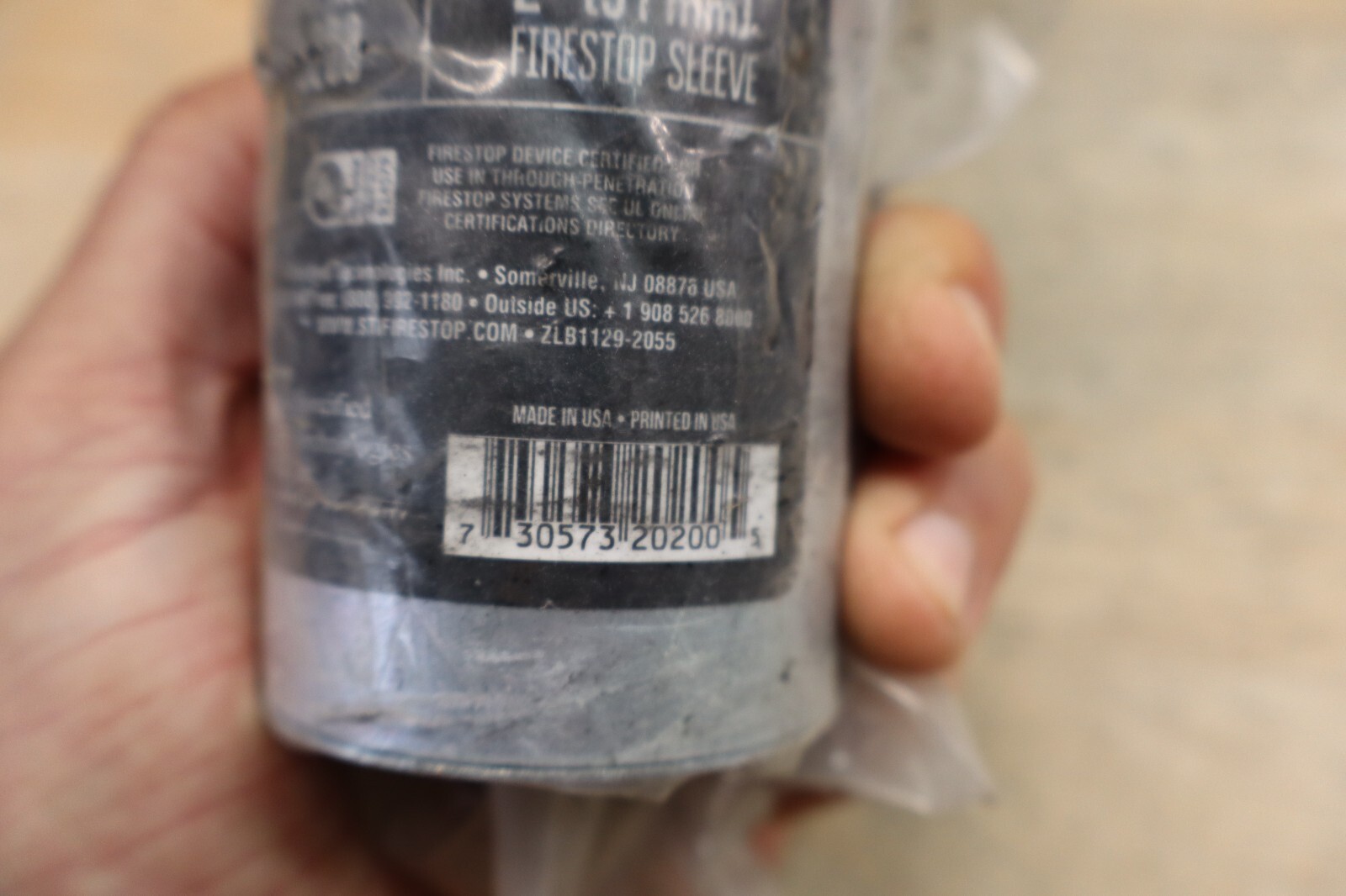 SpecSeal 12"L x 2"DIA Ready Fire Stop Sleeve FS200