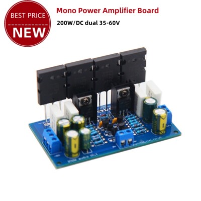 Mono Power Amplifier 200W Board HiFi 1943 5200 Double Output DC Dual 35-60V