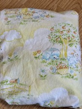 Vintage Dundee Country Sunshine Pastel Crib Sheet Baby Nursery Animals