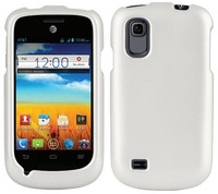 White Rubberized Protex Hard Case Cover For At&t Zte Avail-2 Z992 & Prelude Z993 on sale White Rubberized Protex Hard Case Cover For At&t Zte Avail-2 Z992 & Prelude Z993 on sale