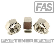 (5) 5/8-18 Finished Hex Nuts 316 Stainless Steel FINE THREAD UNF Marine Grade