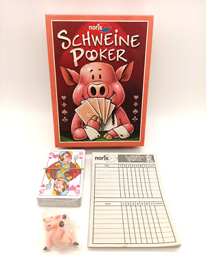 Schweine Poker noris Das saustarke Pokerspiel Kartenspiel geprüft unbespielt Neu