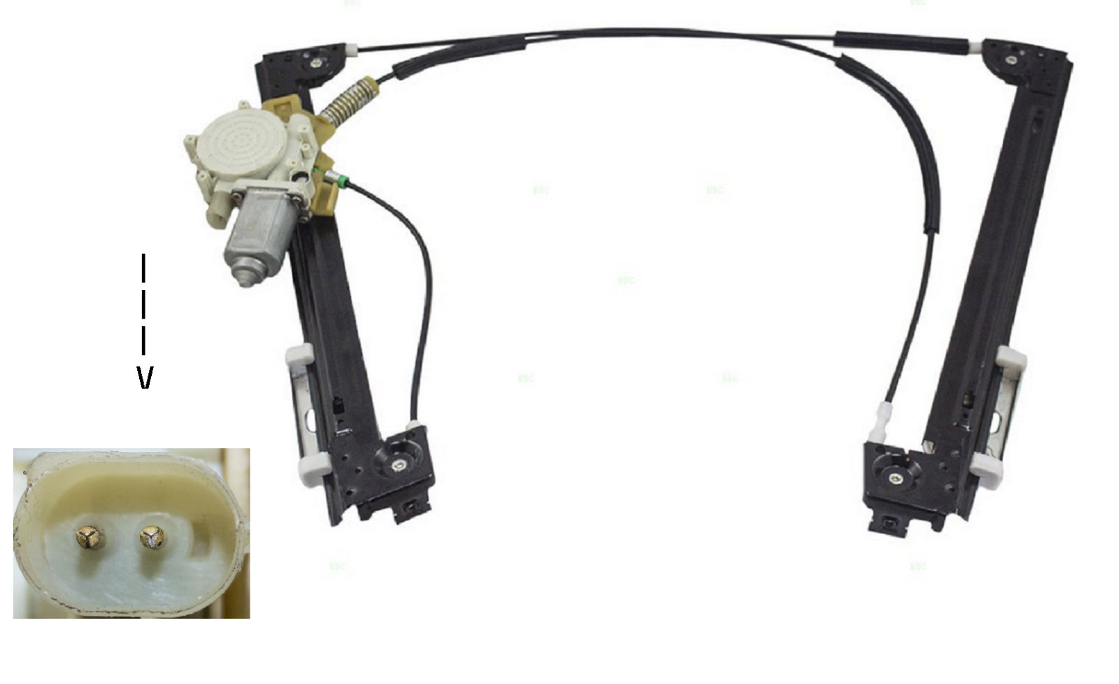 Moteur lève-vitre avant gauche résout panne de vitre pour MINI R50 R52 R53