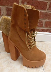 tan platform boots