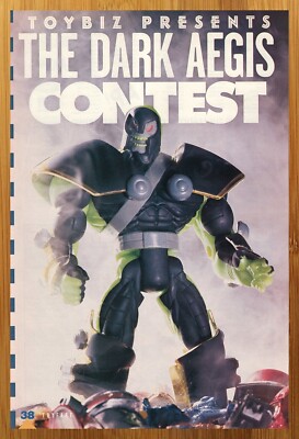トイビス　ダークネス　マーベルトイズ　イメージコミックス 1996 Toyfare Toy Biz Marvel Dark Aegis Figure Vintage Print Ad