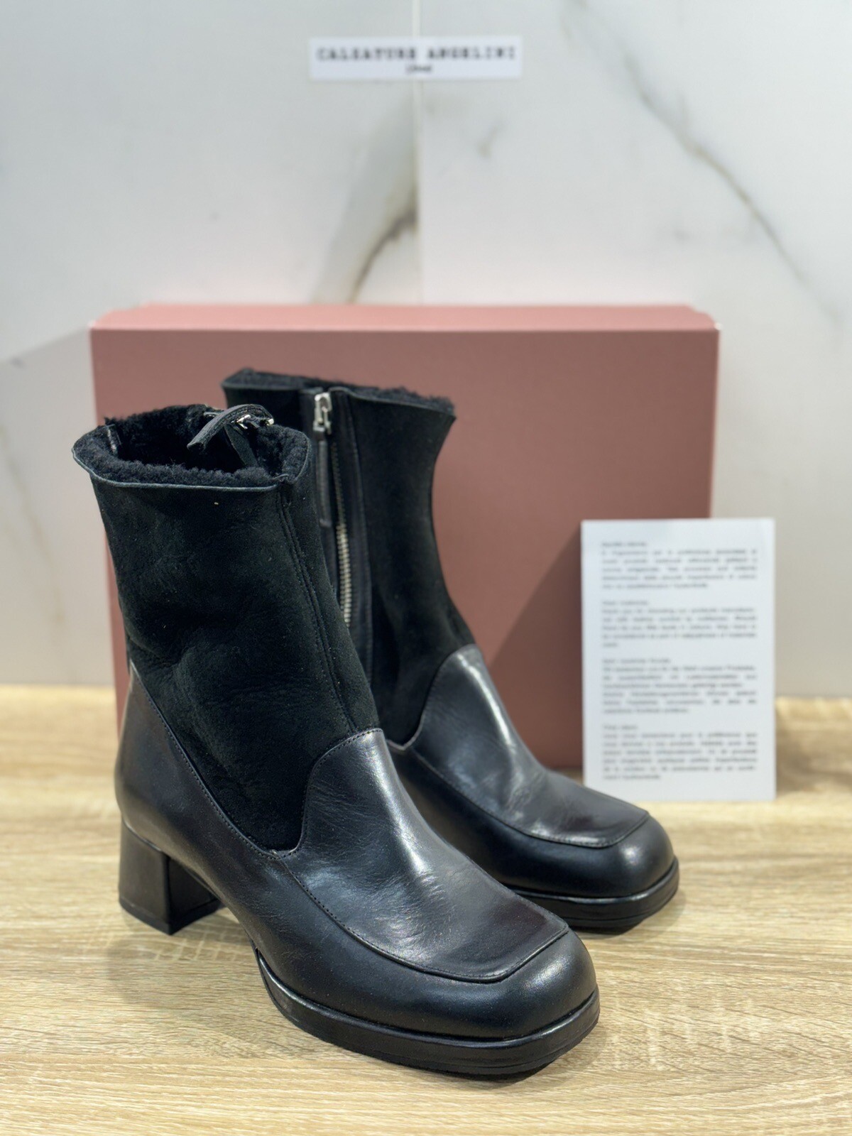 Stivaletto Donna Kork-Ease Modello Carsyn | Pelle Nera, Tacco 4 Cm | Nuovo In Scatola