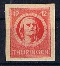 SBZ Th&uuml;ringen MiNr 97 Ax aq U postfrisch ** tiefstgepr&uuml;ft Str&ouml;h